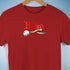 Believe Queer Pride Flag Jingle Bell Premium Unisex T-Shirt - Red